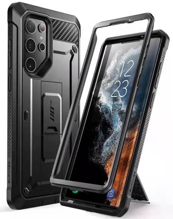 SUPCASE UB PRO Samsung Galaxy S22 / Plus / Ultra Case (2022) Penutup Sarung Penuh Badan TANPA Pelindung Skrin Terbina dalam Hitam