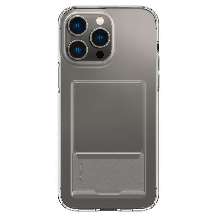 Sarung Pemegang Kad Slot Kristal Spigen Serasi untuk iPhone 14 / Plus / Pro / Pro Max Cover Case Crystal Clear