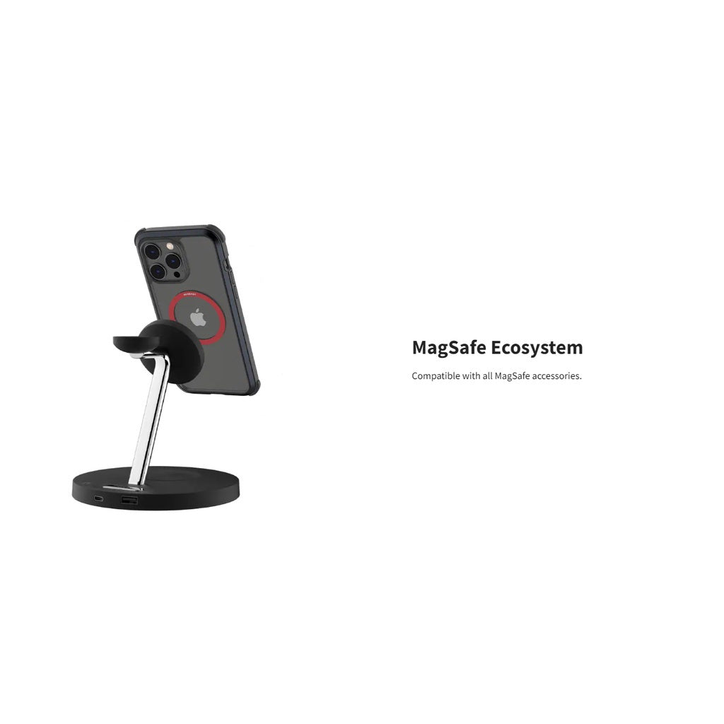 SwitchEasy MagEasy Sticker MagSafe Ring Midnight Black Compaitble untuk iPhone 14 / 13 / 12 Pro Max Menyokong Pengecas Wayarles Qi