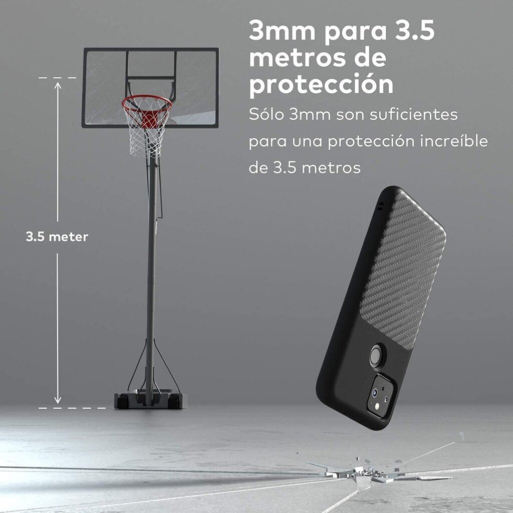 Asli RhinoShield SolidSuit Google Pixel 5a Penyerap Kejutan Rekaan Slim Sarung Pelindung 3.5M / 11kaki Perlindungan Jatuh