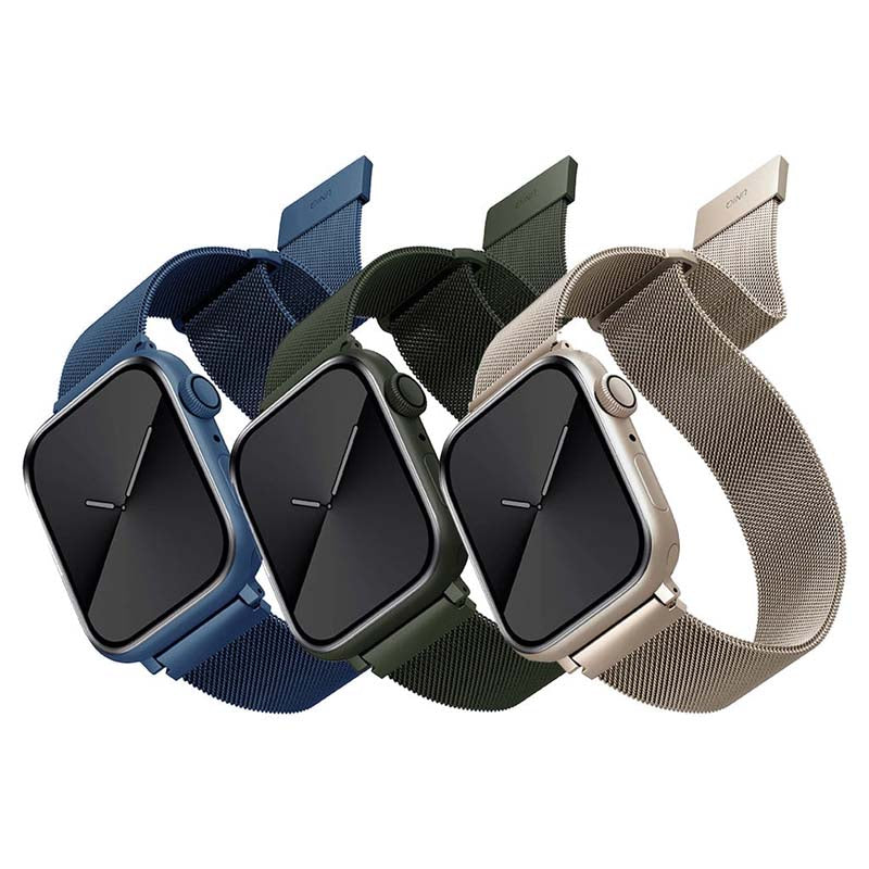 Sarung Jalur Tali UNIQ Dante Serasi untuk Apple Watch Series 7/SE/6/5/4/3/2/1(45mm/44mm/40mm/41mm/40mm/38m )