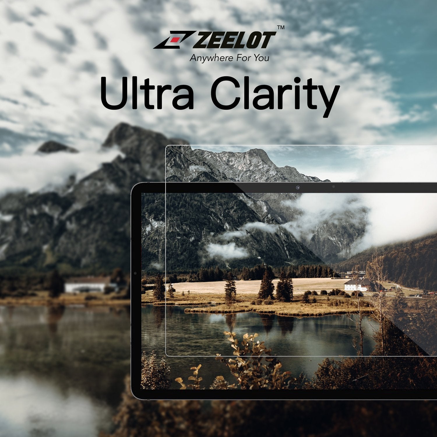 ZEELOT Galaxy Tab S7 / S7 Plus PureShield 2.5D Kaca Terbaja Jelas
