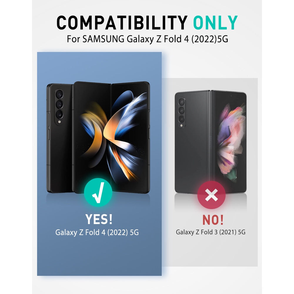 i-Blason Armorbox Case untuk Samsung Galaxy Z Fold 4Pen Pemegang & Kickstand, Pelindung Skrin Terbina Dalam Pelindung Badan Penuh