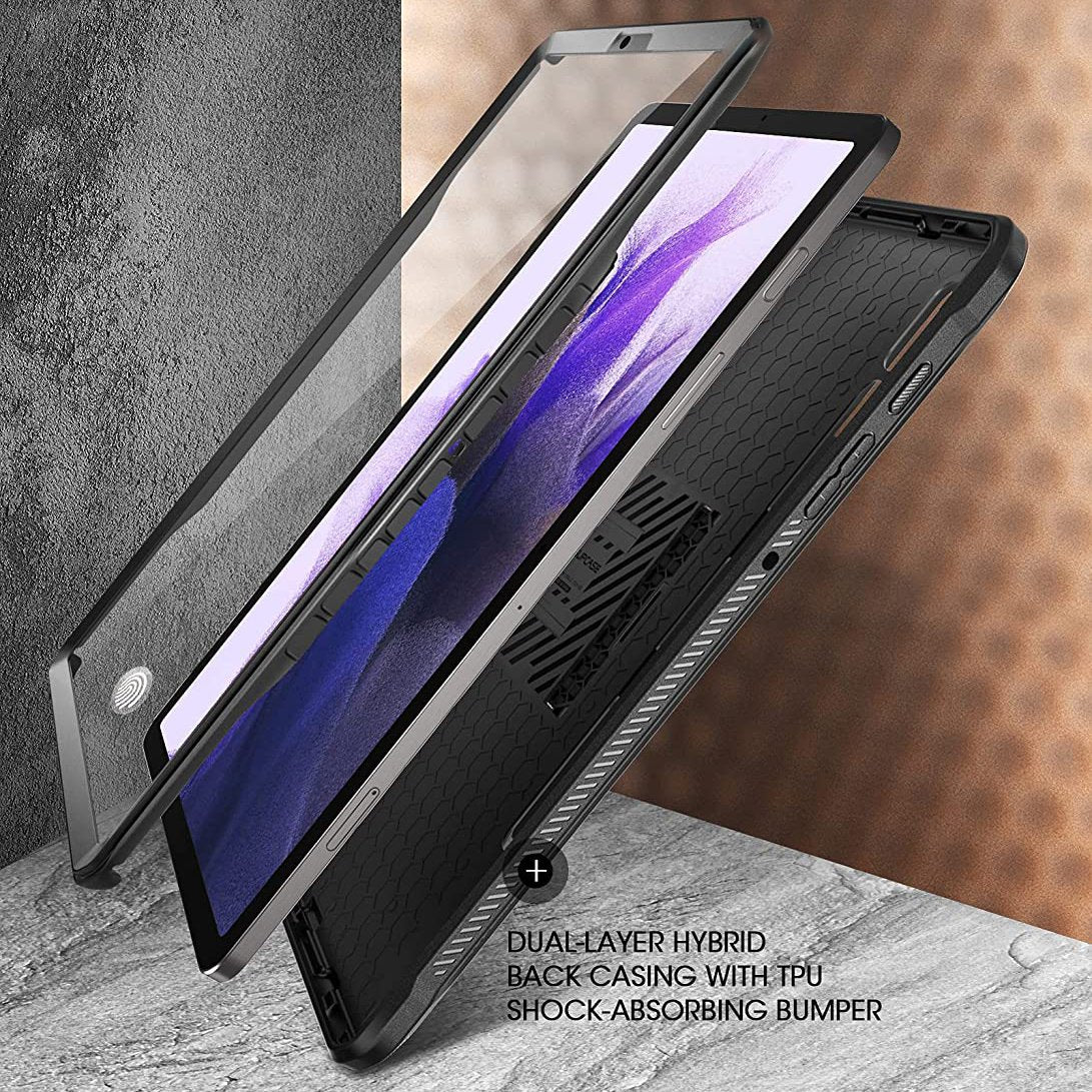 SUPCASE Galaxy Tab S7 FE 12.4 inci (2021) Unicorn Beetle Pro Sarung Lasak - Hitam