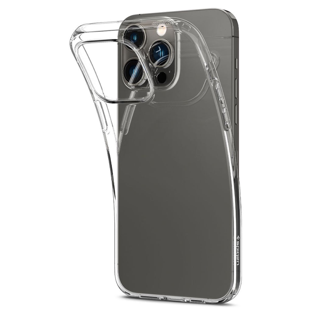 Sarung Spigen Crystal Flex Serasi untuk iPhone 14 / Plus / Pro / Pro Max Sarung Crystal Clear
