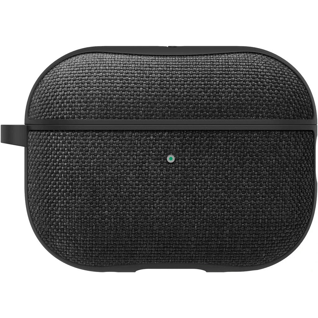 Spigen Urban Fit Designed for Airpods Pro 2 Case (2022), Premium Fabric with Keychain - Black