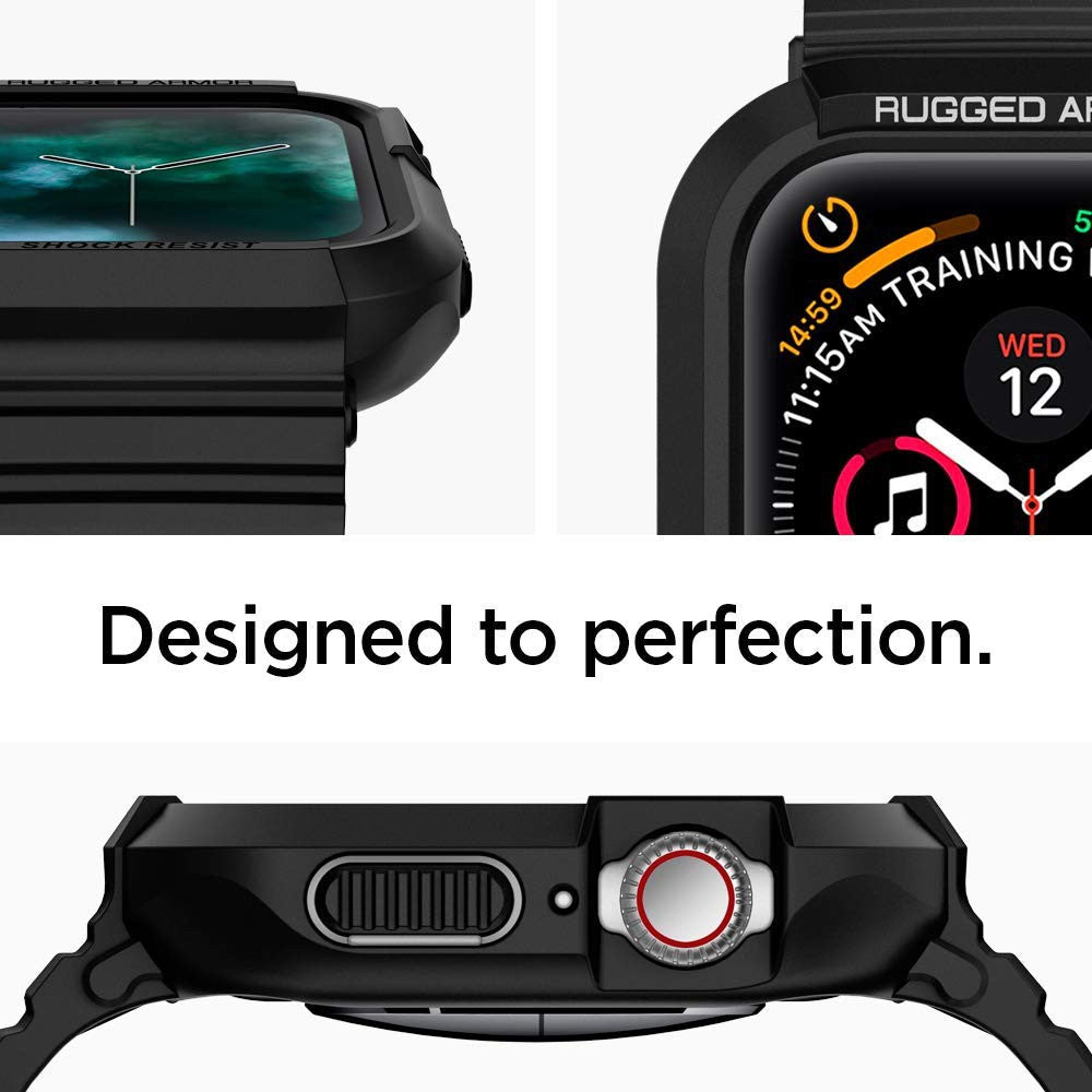 Spigen Rugged Armor Apple Watch Siri 5 / 4 Sarung 40mm & 44mm