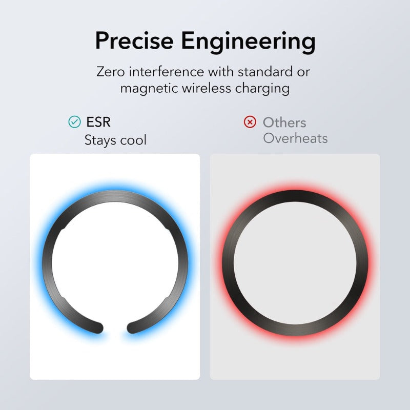 Cincin Magnetik ESR HaloLock untuk iPhone 13 / iPhone 12 / Pro Max Pelekat Cincin Logam untuk Pengecas Wayarles Magsafe