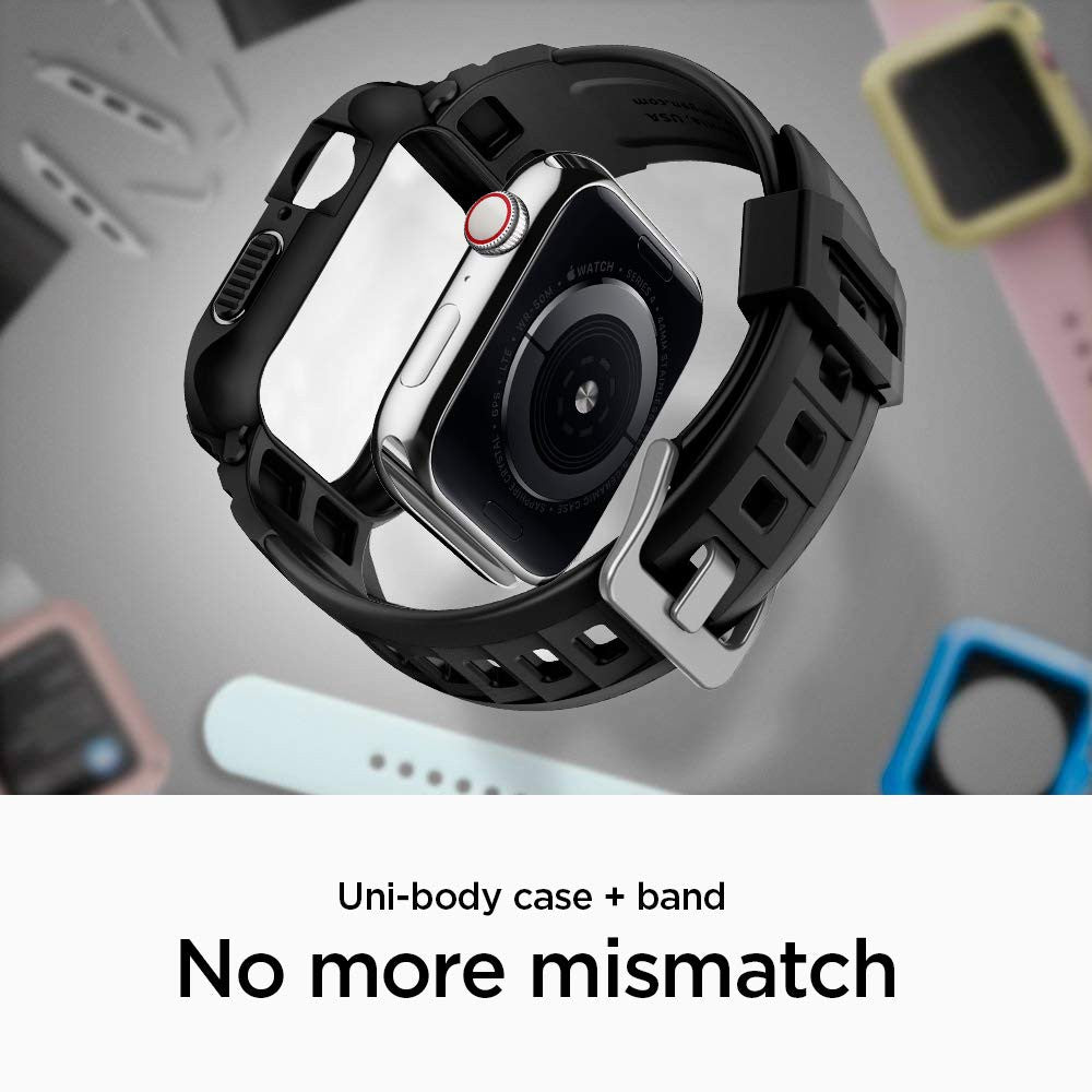 Spigen Rugged Armor Apple Watch Siri 5 / 4 Sarung 40mm & 44mm