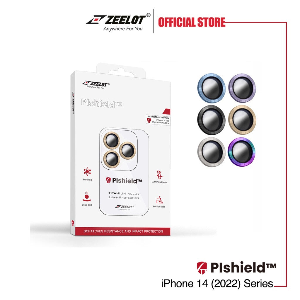 ZEELOT Plshield Titanium Alloy Lens Protector for iPhone 14 / Plus / Pro / Pro Max Series