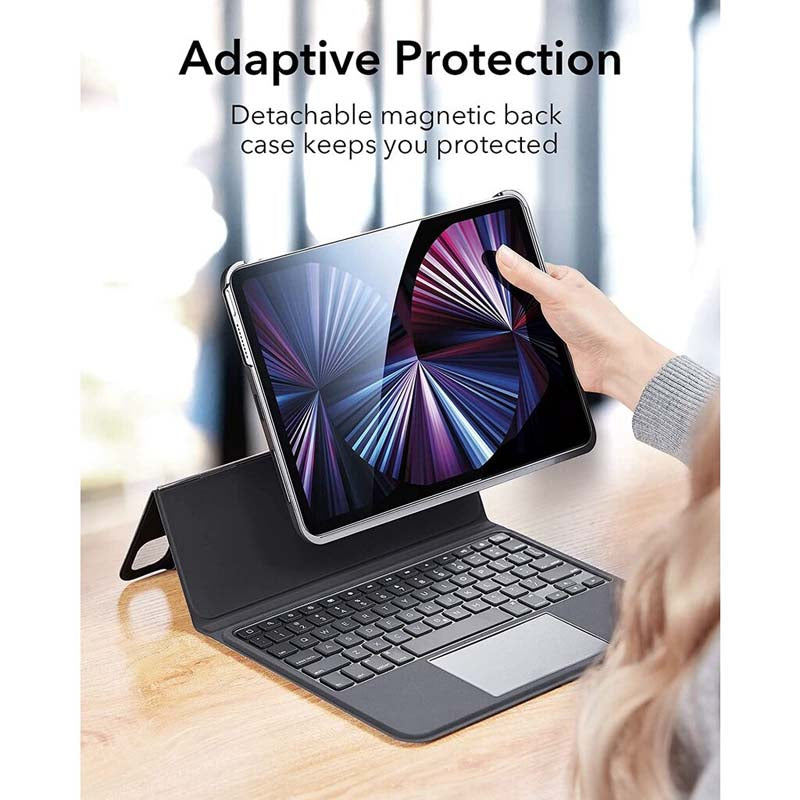 Sarung Papan Kekunci ESR Ascend Serasi dengan iPad Air 5 & 4 / Sarung Sarung iPad Pro 11 , Sarung Boleh Tanggal Magnet