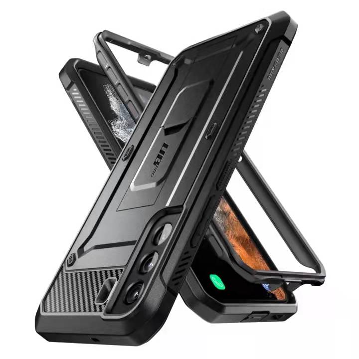 SUPCASE UB PRO Samsung Galaxy S22 / Plus / Ultra Case (2022) Penutup Sarung Penuh Badan TANPA Pelindung Skrin Terbina dalam Hitam