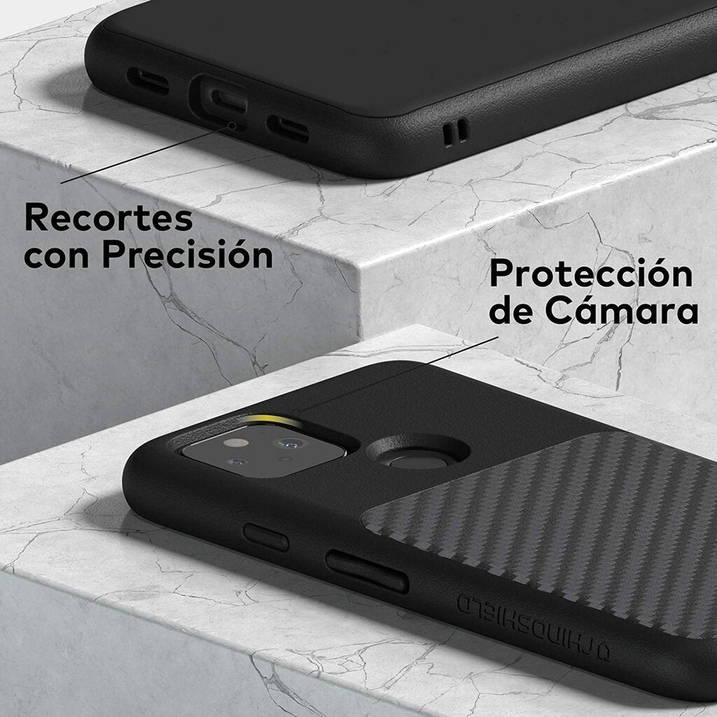 Asli RhinoShield SolidSuit Google Pixel 5a Penyerap Kejutan Rekaan Slim Sarung Pelindung 3.5M / 11kaki Perlindungan Jatuh