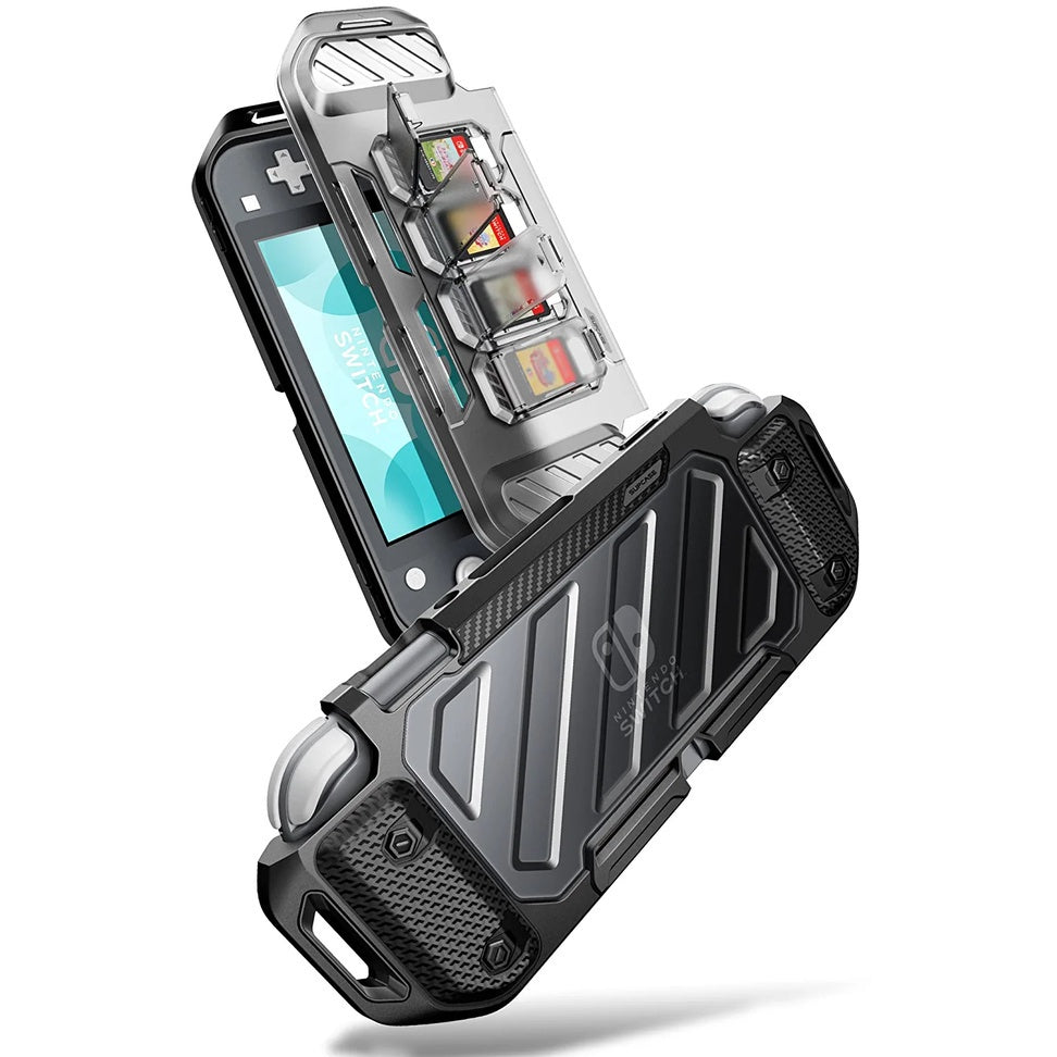 SUPCASE Unicorn Beetle Forma Series Case for Nintendo Switch Lite 2019 FrostBlack Rugged Slim 4 Game Card Storage Slots