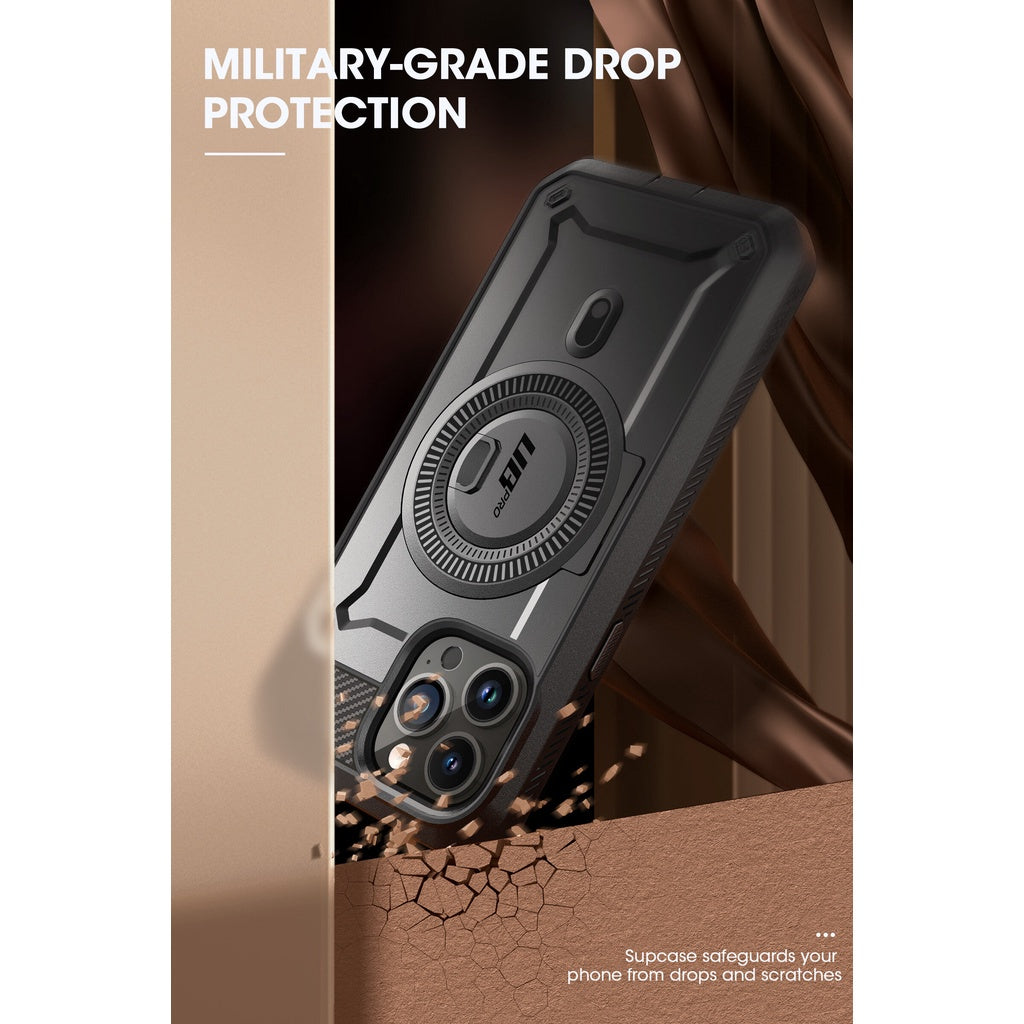 SUPCASE Unicorn Beetle Pro Mag Case untuk iPhone 14 Pro / Max / Plus MagSafe Lasak Pelindung Skrin Terbina Dalam Kickstand