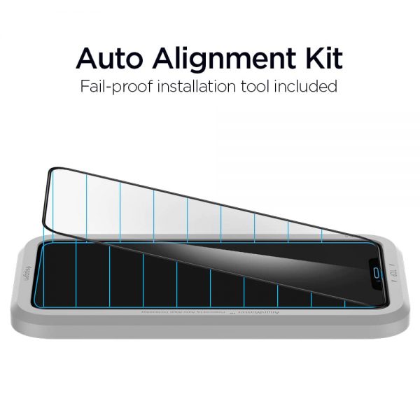 Spigen AlignMaster Glas.tR iPhone 11 / 11 Pro / 11 Pro Max / XR / XS / XS Max Alignment Kit Full Cover Tempered Glass Screen Protector