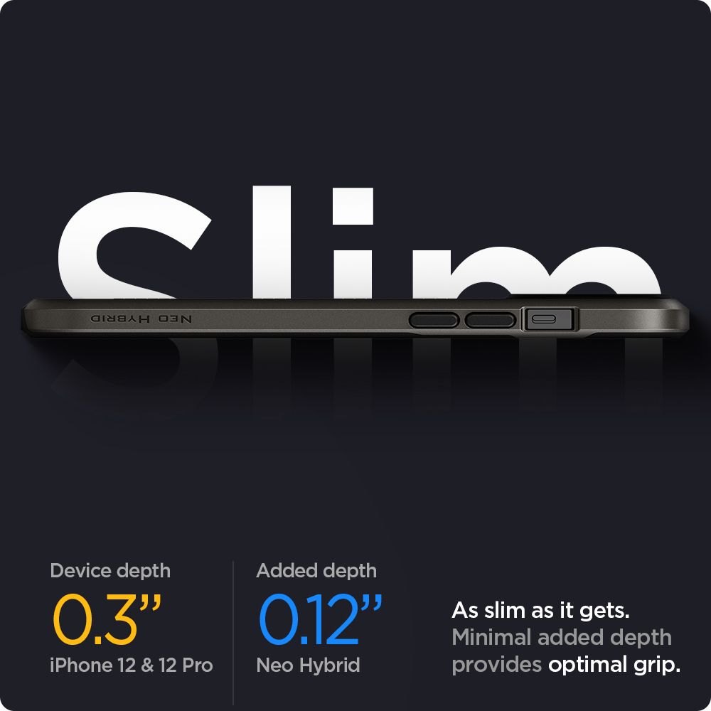 Spigen iPhone 12 / Pro Max / Pro / Mini Case Neo Hybrid Gun Metal