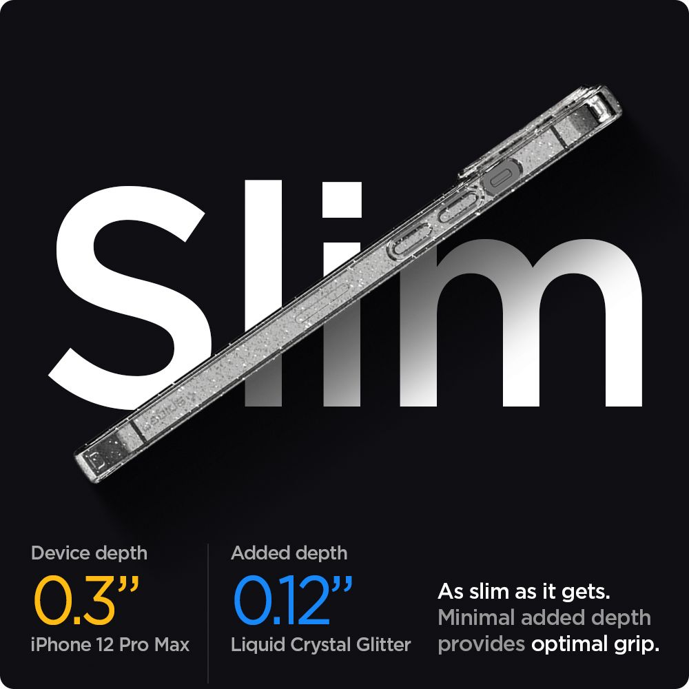 Spigen iPhone 12 / Pro Max / Pro / Mini Case Cecair Kristal Kilauan