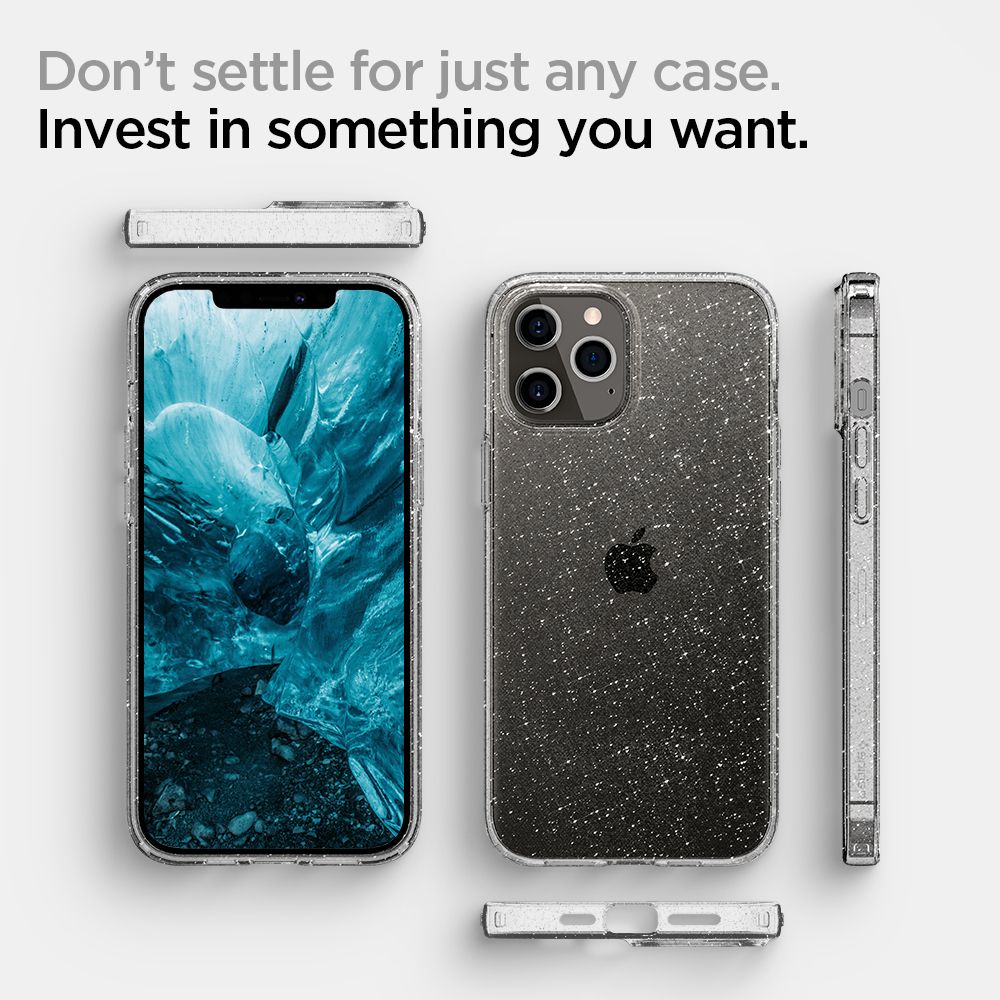 Spigen iPhone 12 / Pro Max / Pro / Mini Case Cecair Kristal Kilauan