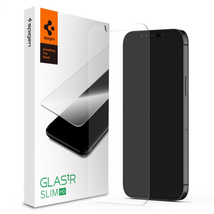 Spigen iPhone 12 / Pro Max / Pro / Pelindung Skrin Mini Glas.tR SLIM HD