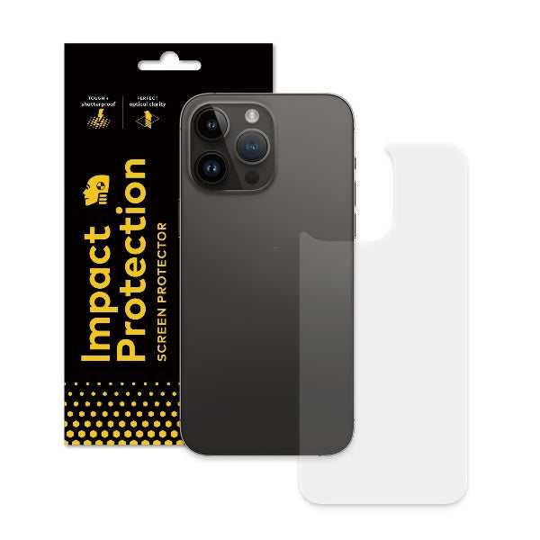 RHINOSHIELD 3D Impact / Kaca Terbaja / Pelindung Skrin Penutup Belakang iPhone 14 / Plus / Pro Max Perlindungan Impak Ultra