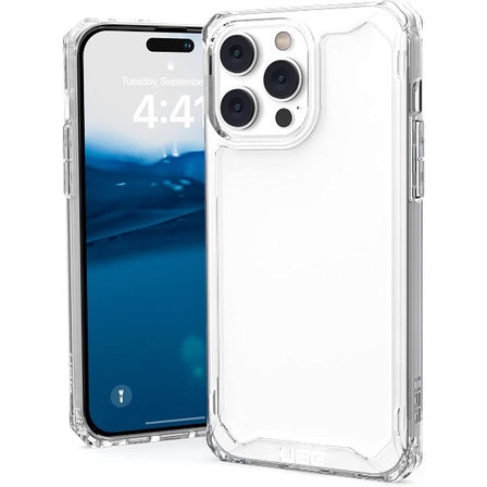 UAG Plyo Ice Compatible for iPhone 14 Pro / Pro Max Case Translucent Clear Lightweight Slim Shockproof Transparent