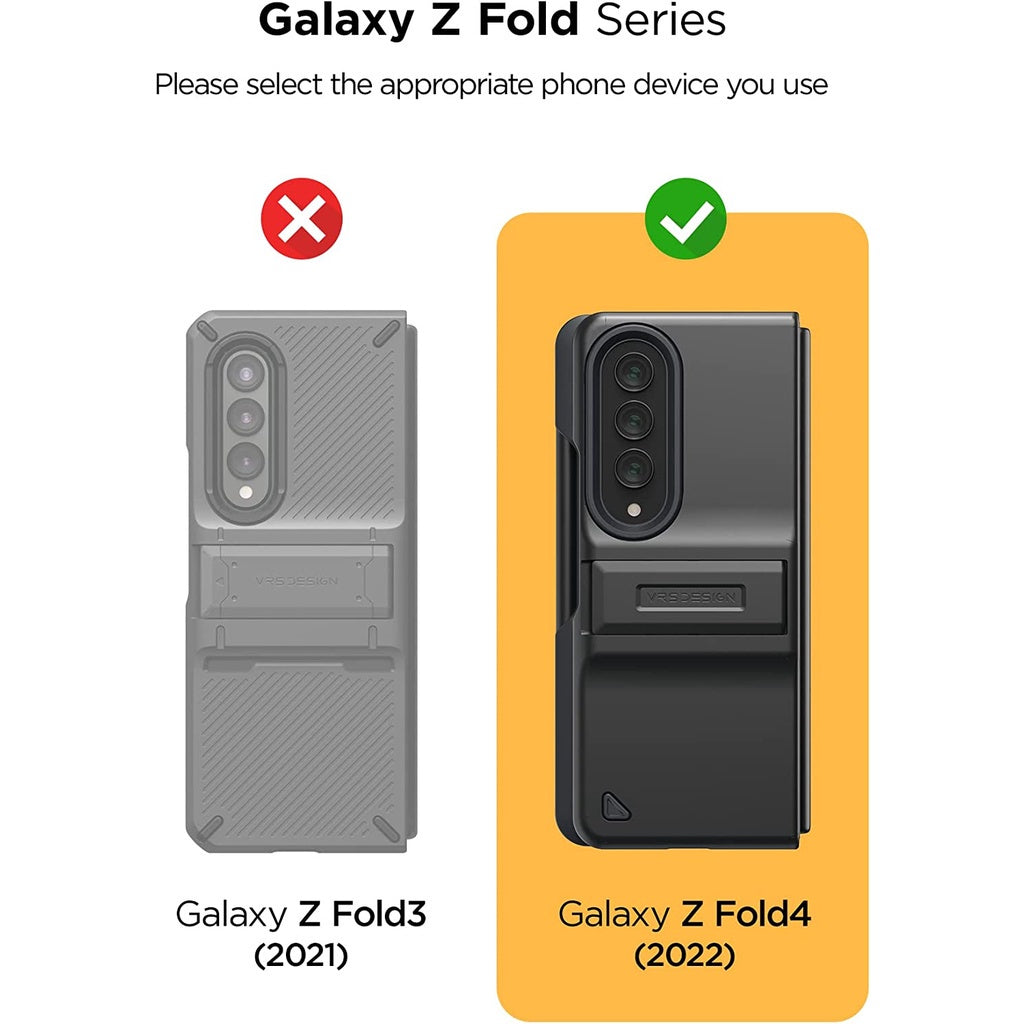 VRS Design Quick Stand Modern Pro for Galaxy Z Fold 4 5G (2022), Modern Neat Style Case with S Pen Holder