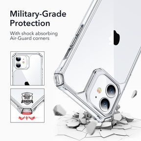 ESR Air Armor iPhone 13 & 12 / Pro Max Case Shock-Absorbing Scratch-Resistant Military Grade Protection Hard Polycarbonate + Flexible Polymer Frame