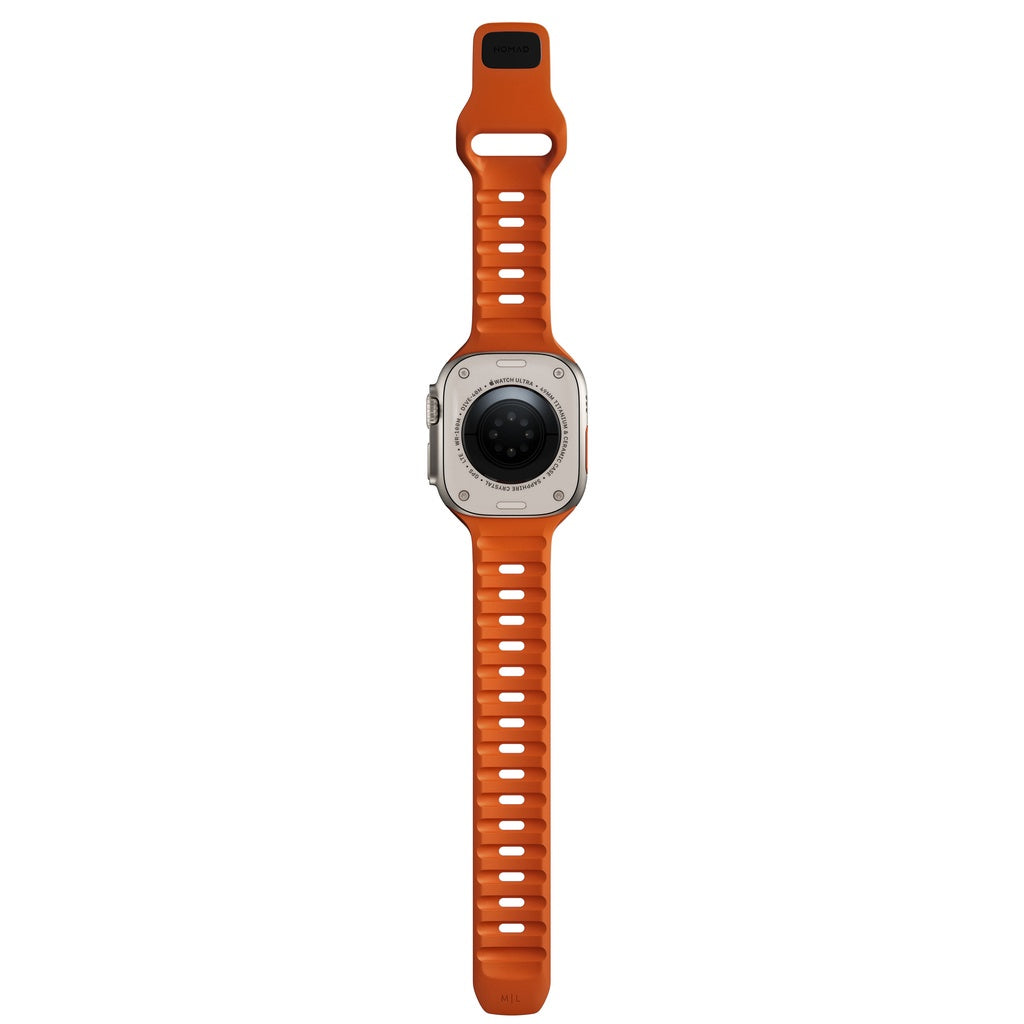Nomad Sport Bands Version 2 Ultra Orange Compatible for Apple Watch Ultra / 8 / 7 / 6 & 49mm /45mm / 44mm / 42mm