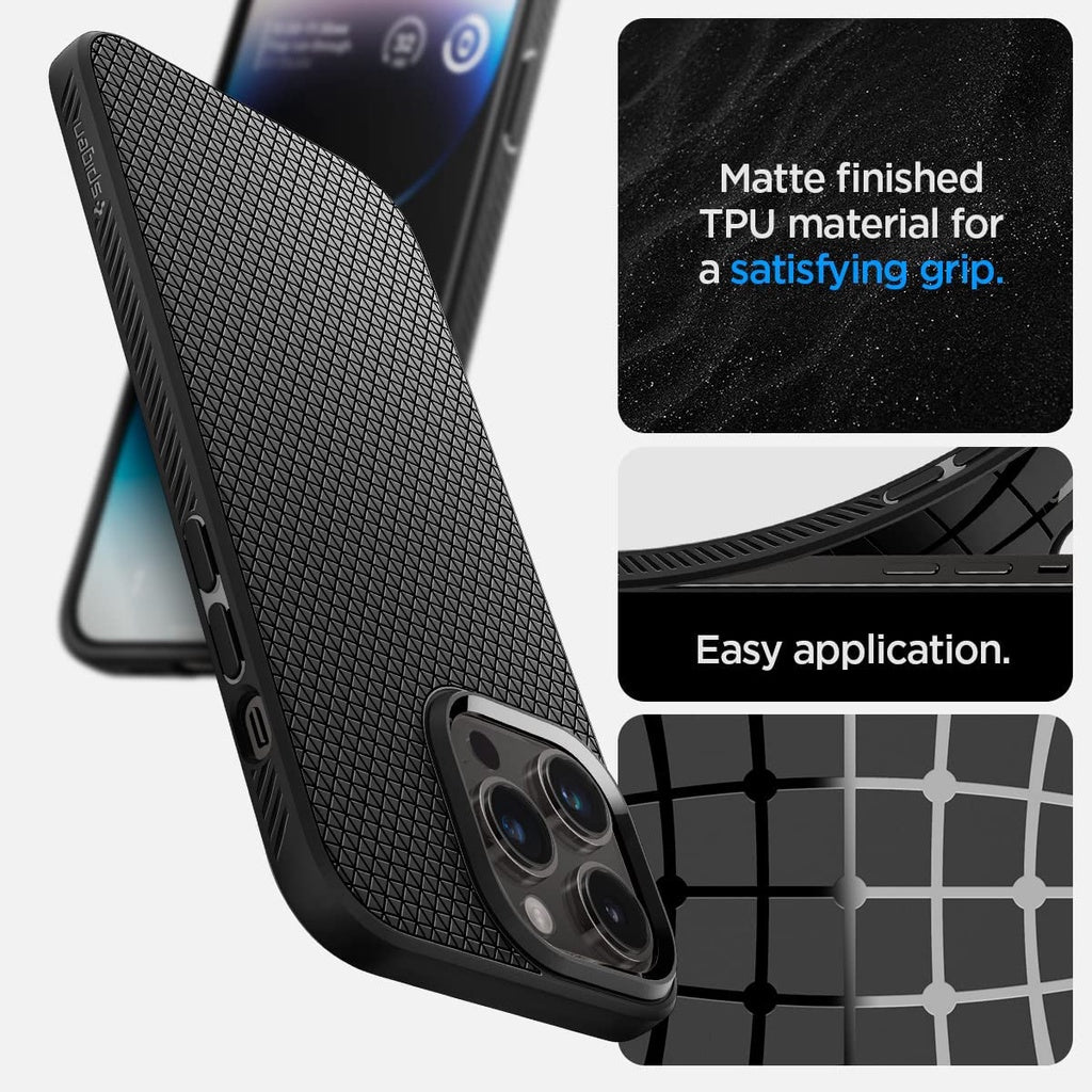 Spigen Liquid Air Armor Designed for iPhone 14 Pro / Pro Max Case (2022) - Matte Black