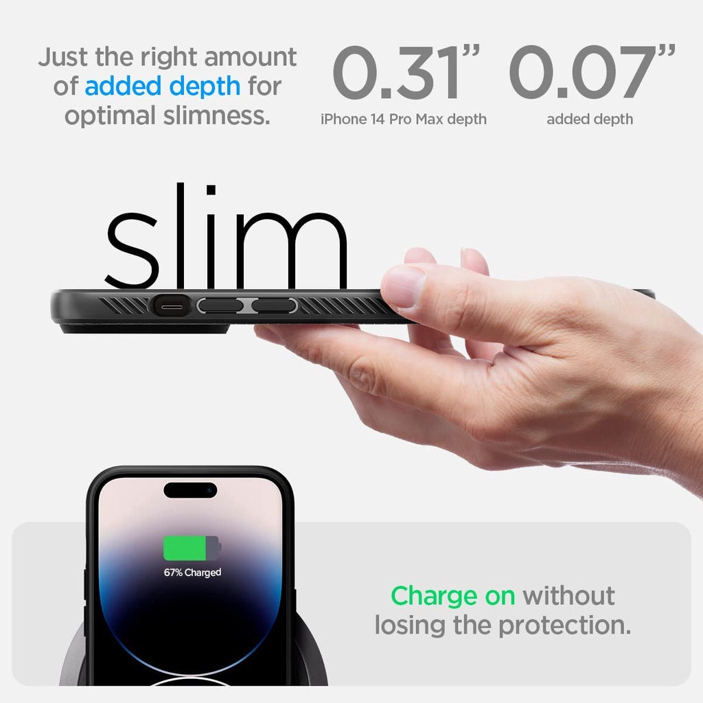 Spigen Liquid Air Armor Designed for iPhone 14 Pro / Pro Max Case (2022) - Matte Black