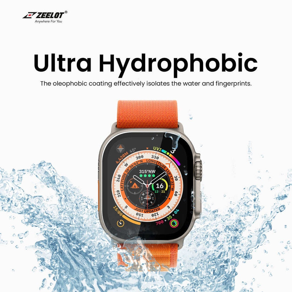 Zeelot PIshield Tempered Glass Screen Protector for Apple Watch Ultra 49mm