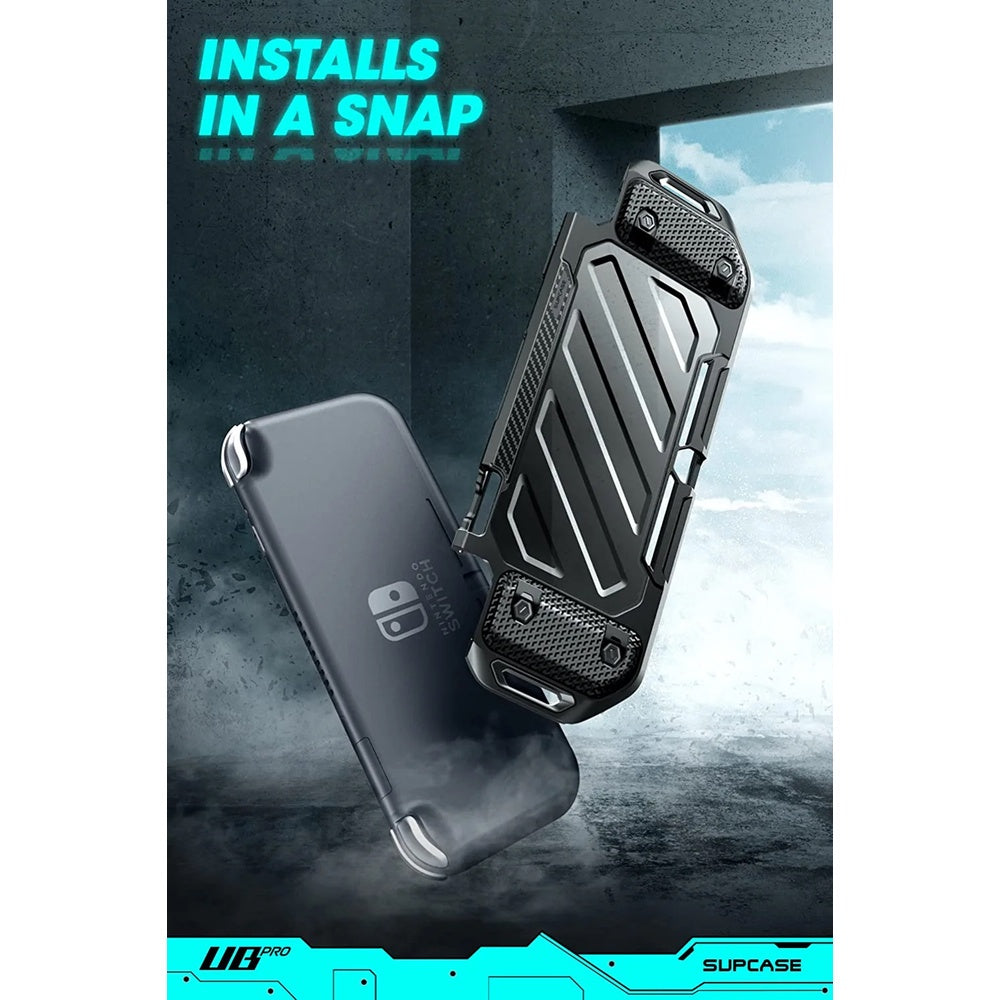 SUPCASE Unicorn Beetle Forma Series Case for Nintendo Switch Lite 2019 FrostBlack Rugged Slim 4 Game Card Storage Slots