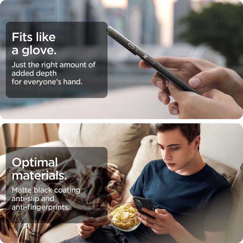 Spigen iPhone 13 / Pro / Pro Max Case Liquid Air Black & Navy Blue