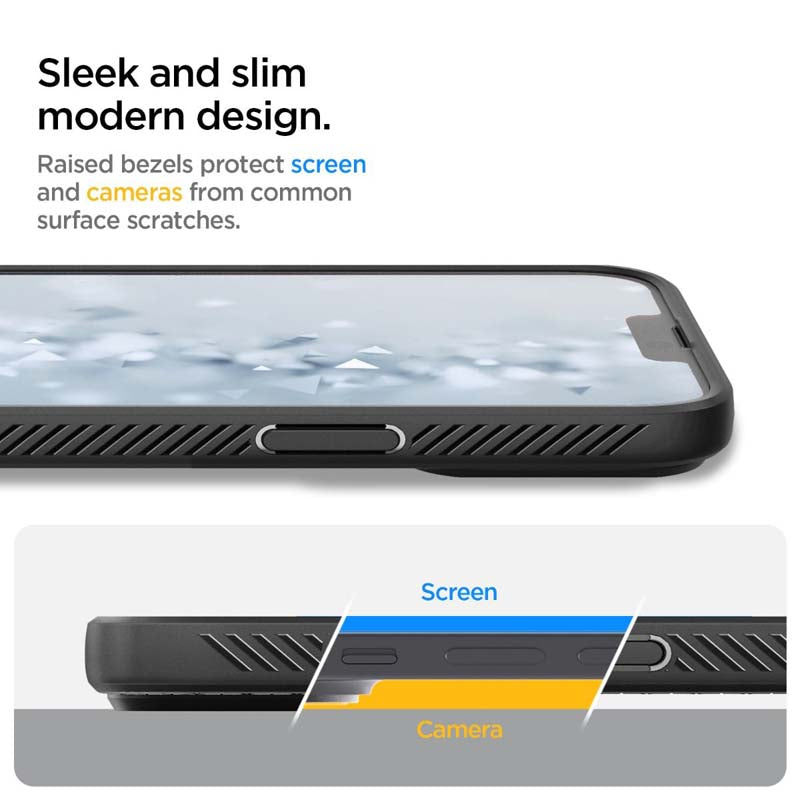 Spigen iPhone 13 / Pro / Pro Max Case Liquid Air Black & Navy Blue