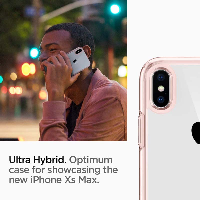 Spigen Ultra Hybrid iPhone Xs MAX Case Rose Crystal