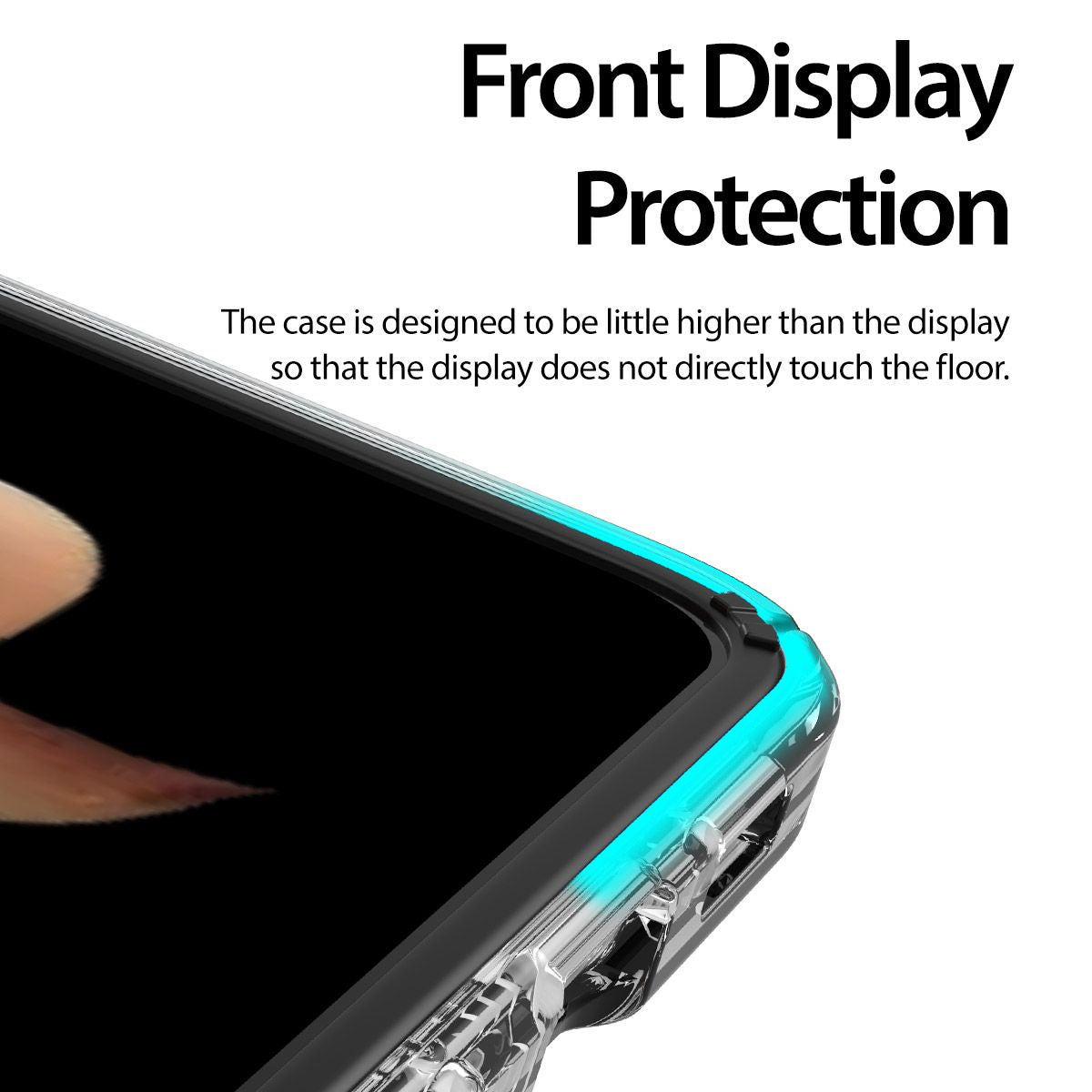 Araree NUKIN 360 Samsung Galaxy Z Flip 3 5G(2021) Crystal Clear Sarung Lutsinar Keras Polikarbonat Ringan - Jelas