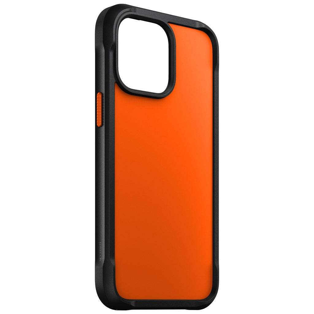 Nomad Rugged Case Ultra Jingga / Hitam Serasi untuk iPhone 14 Pro / Pro Max Magsafe