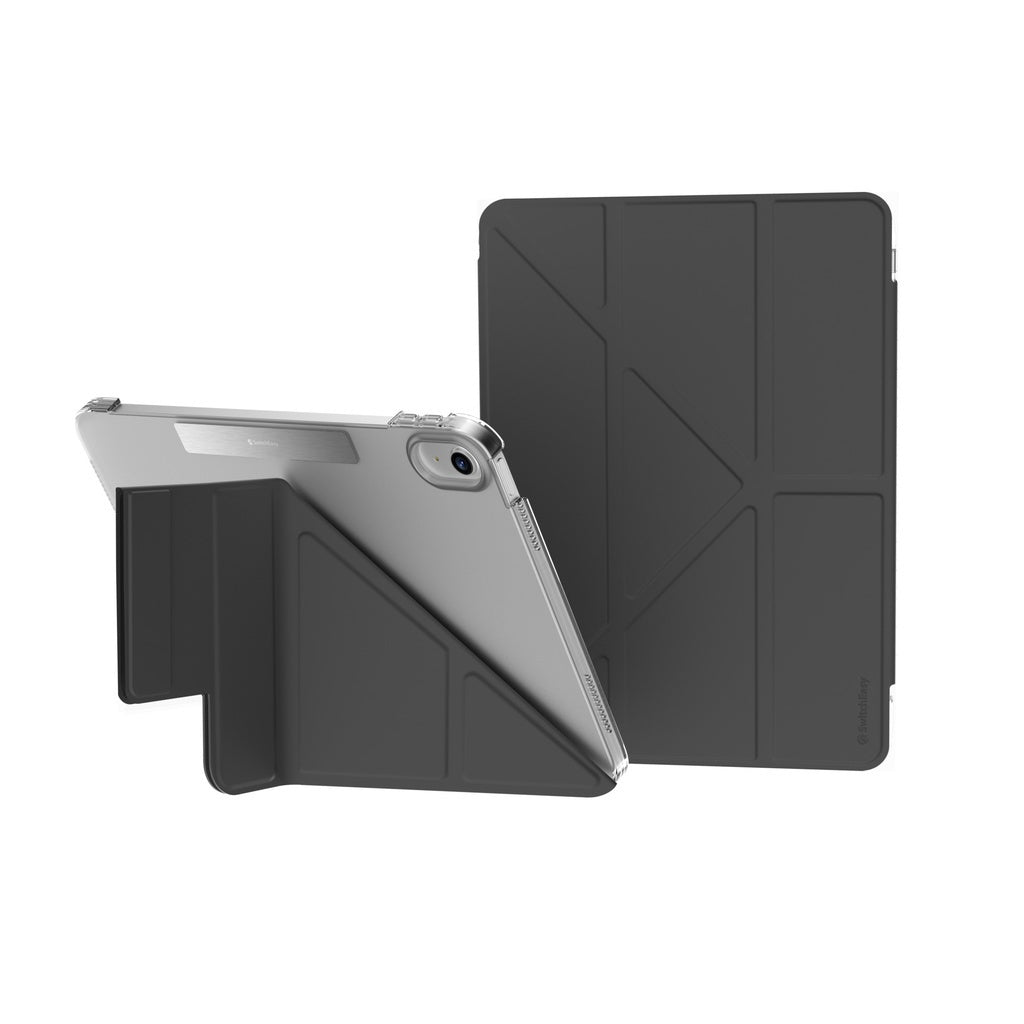 Sarung Bogel SwitchEasy Origami Serasi untuk iPad (2022) 10.9 inci Hitam