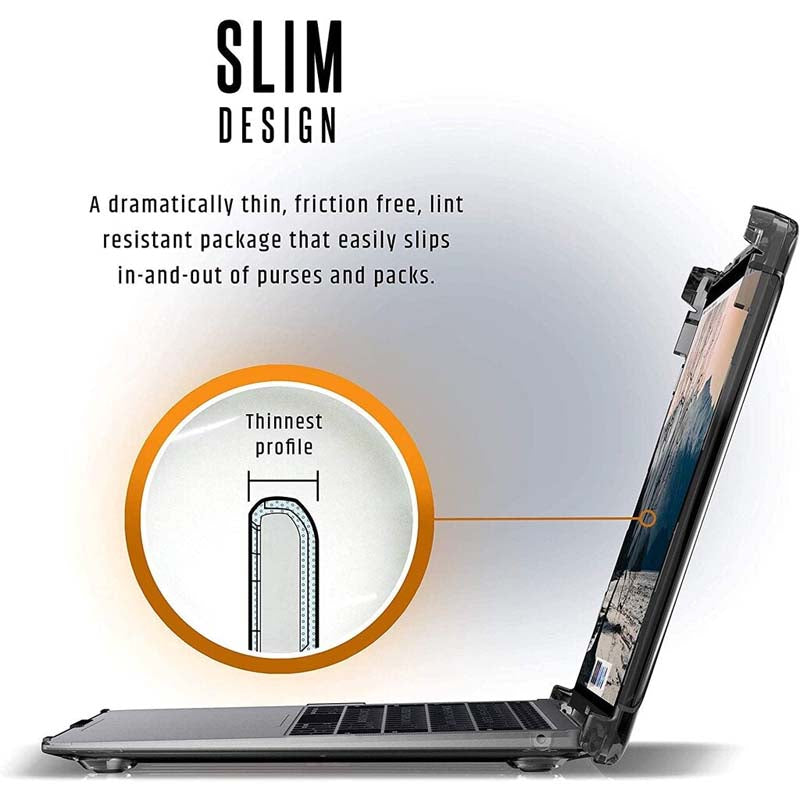 UAG Plyo Ice Case Compatible for MacBook Air 13 inch M1 2018-2020 A1932, A2179, & A2337 Feather-Light Rugged