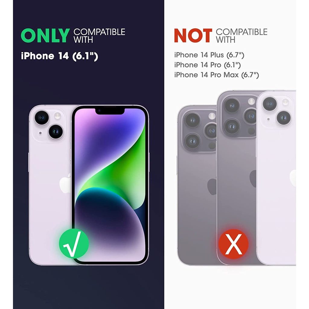 SUPCASE Sarung Siri Gaya Unicorn Beetle untuk iPhone 14 / iPhone 13 6.1 Inci, Sarung Cerah Pelindung Hibrid Premium