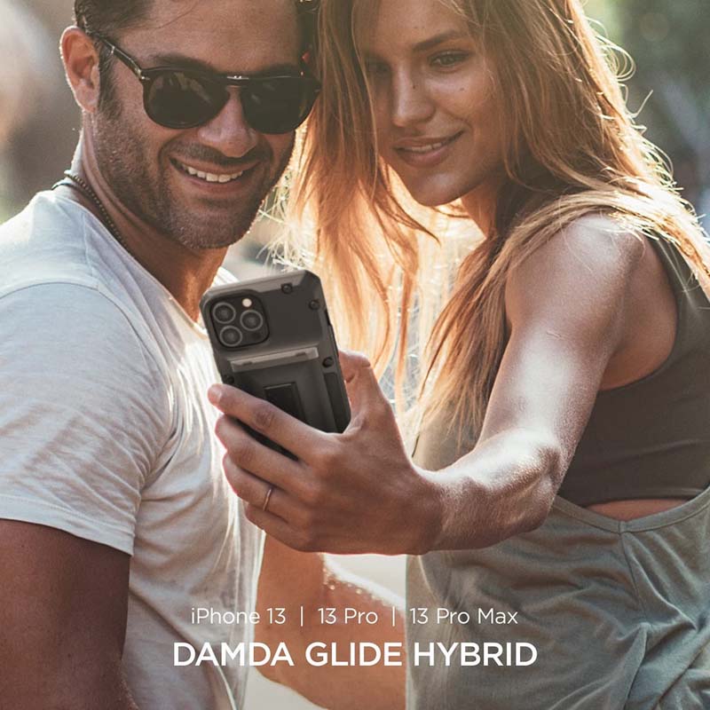 VRS DESIGN Damda Glide Hybrid Case Compatible for iPhone 13 / Pro / Pro Max Functional Sturdy Case