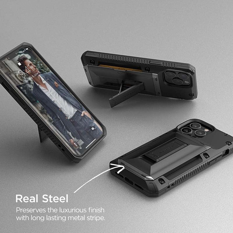 VRS DESIGN Damda Glide Hybrid Case Compatible for iPhone 13 / Pro / Pro Max Functional Sturdy Case