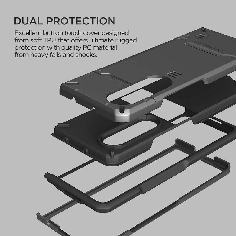 VRS Design Hard Drop for Galaxy Z Fold 3, Sturdy Case Compatible with Galaxy Z Fold 3 5G (2021)