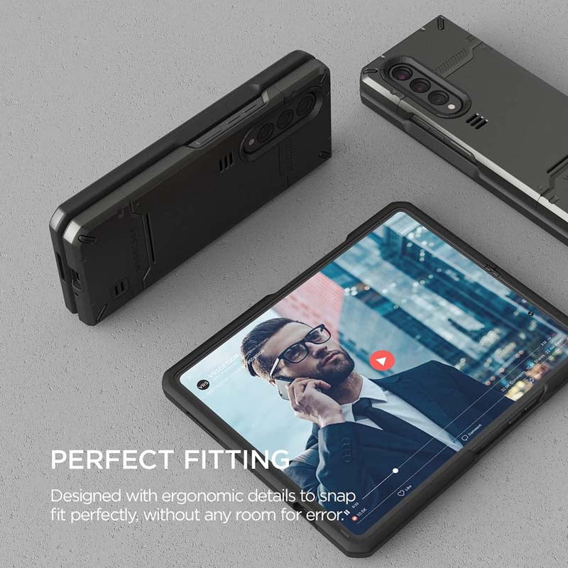 VRS Design Hard Drop for Galaxy Z Fold 3, Sturdy Case Compatible with Galaxy Z Fold 3 5G (2021)