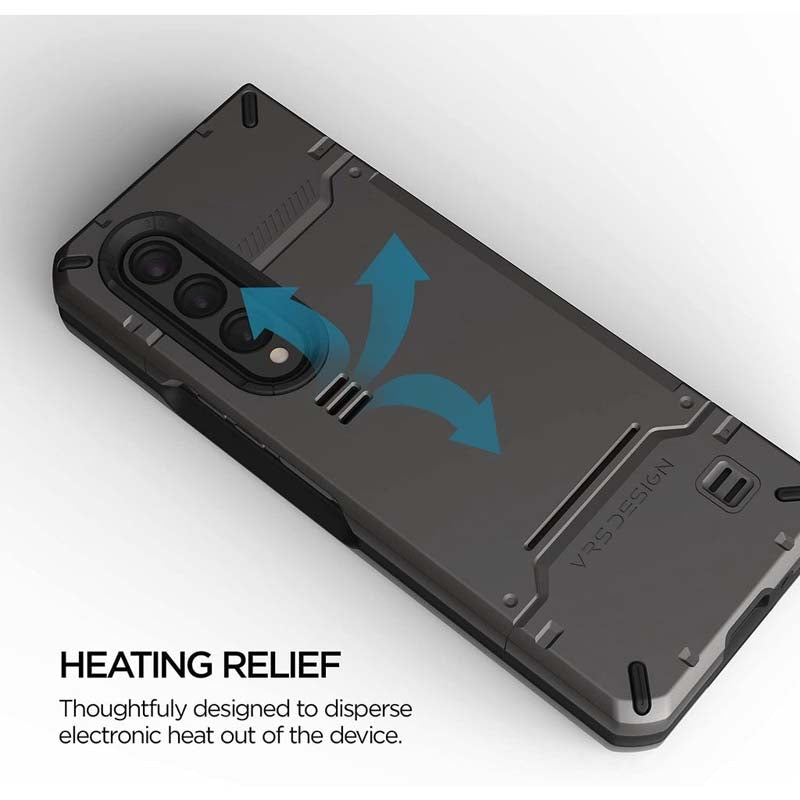 VRS Design Hard Drop for Galaxy Z Fold 3, Sturdy Case Compatible with Galaxy Z Fold 3 5G (2021)