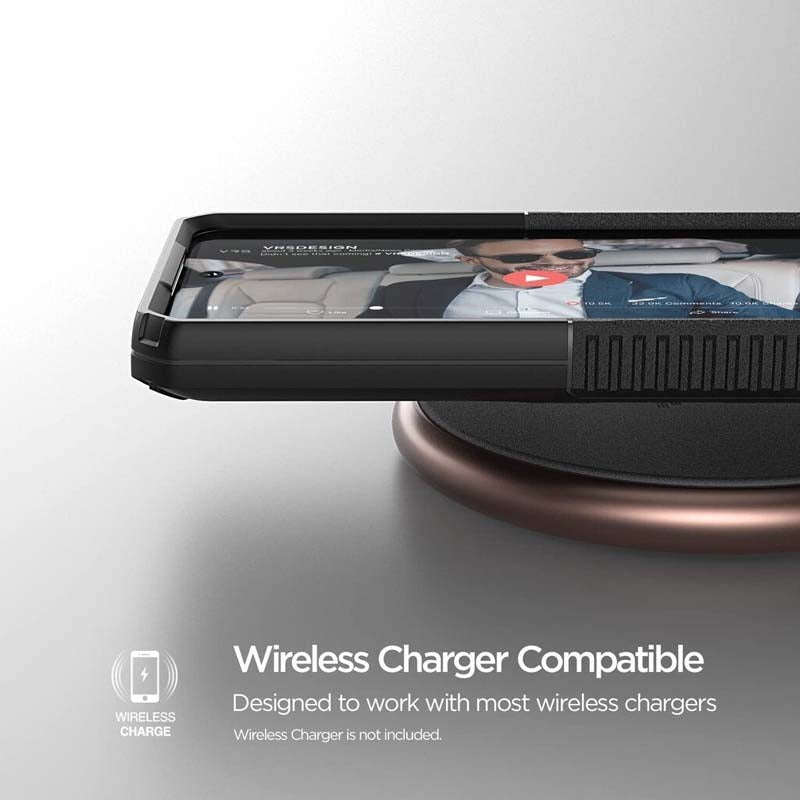 VRS DESIGN QuickStand Pro untuk Galaxy S21 FE 5G, Sarung Stand Tendangan Berbilang Sudut