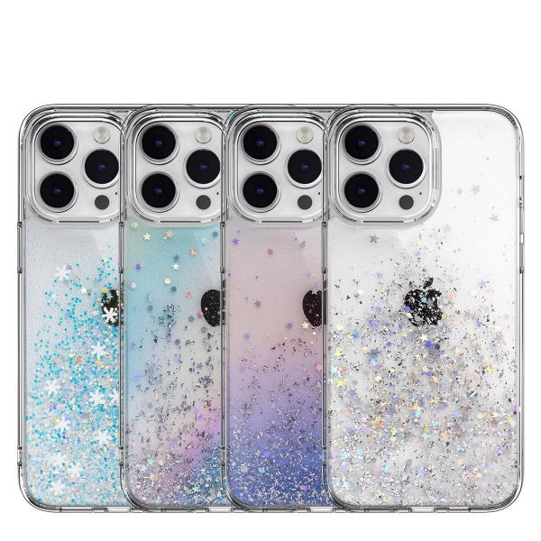 SwitchEasy Starfield 3D Glitter Resin Case Serasi untuk iPhone 14 / Plus / Pro Max Cover