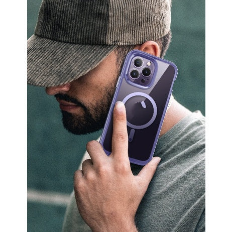 SUPCASE Unicorn Beetle Edge Mag Case Mauve for iPhone 14 Pro Max 6.7 Compatible with MagSafe Built-in Screen Protector