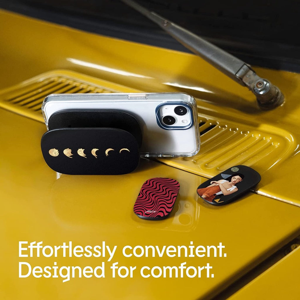 RhinoShield GRIPMAX / GRIPMINI (Pelekat) Cengkaman dan Pendirian untuk iPhone dan Sarung Aksesori Telefon Pintar Hitam